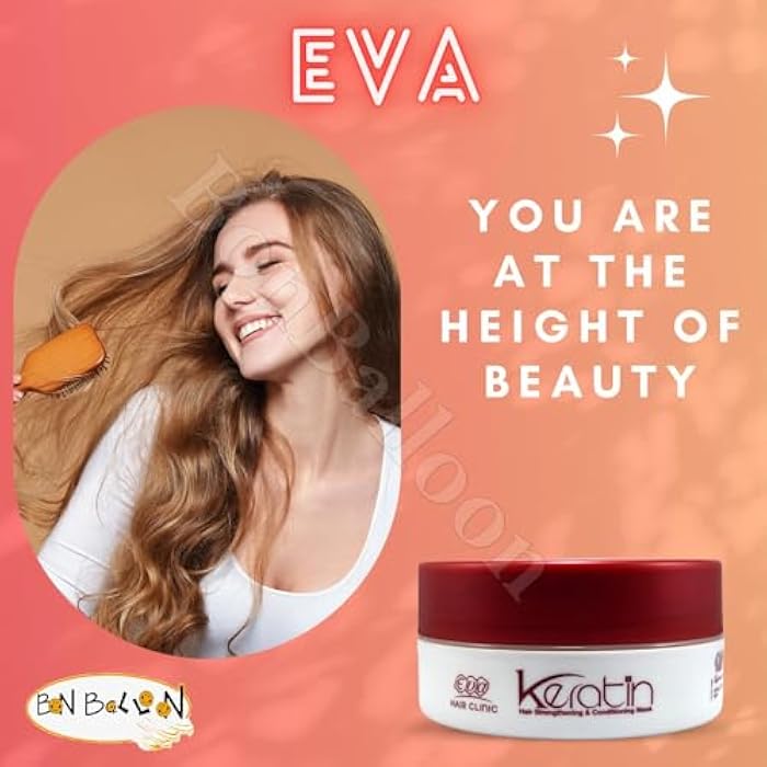 Eva E Keratin Hair Strengthening and Conditioning Mask - 200 ml - Image 2